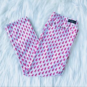 J. Crew Cropped Matchstick Jeans in Pink Thistle